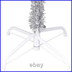 Artificial Christmas Tree with LEDs & Stand Silver 94.5 PET vidaXL