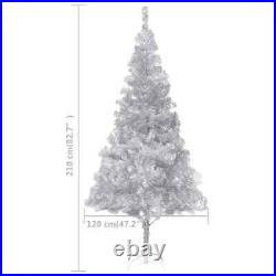 Artificial Christmas Tree with Stand Silver 82.7 PET vidaXL