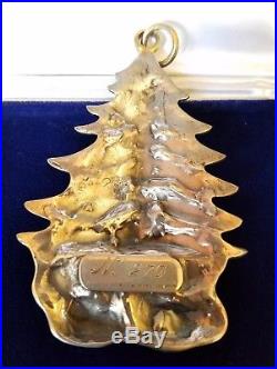 BUCCELLATI Sterling Silver Christmas Ornament 1989 Christmas Tree EXCELLENT