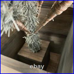 Balsam Hill 4' Potted Silver Spruce Artificial Christmas Tree Prelit $249 Open B
