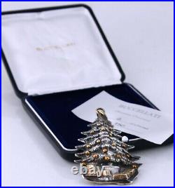 Buccellati 1989 Christmas Tree Sterling Silver Christmas Ornament