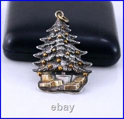 Buccellati 1989 Christmas Tree Sterling Silver Christmas Ornament