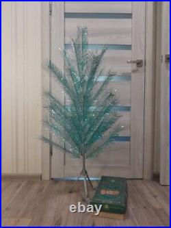 CHRISTMAS. SILVER FIR-TREE. RARE Vintage Artificial Aluminum. CHRISTMAS TREE USSR