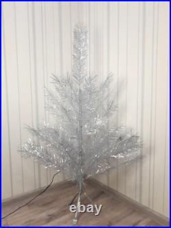 CHRISTMAS. SILVER FIR-TREE. Vintage Artificial Aluminum. CHRISTMAS TREE USSR