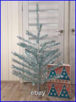 CHRISTMAS. SILVER FIR-TREE. Vintage Artificial Aluminum. CHRISTMAS TREE USSR