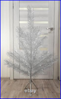 CHRISTMAS. SILVER FIR-TREE. Vintage Artificial Aluminum. CHRISTMAS TREE USSR