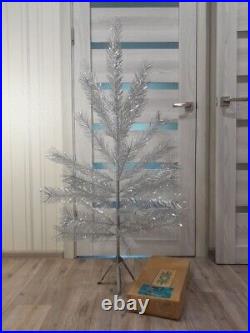 CHRISTMAS. SILVER FIR-TREE. Vintage Artificial Aluminum. CHRISTMAS TREE USSR