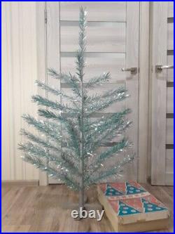 CHRISTMAS. SILVER FIR-TREE. Vintage Artificial Aluminum. CHRISTMAS TREE USSR