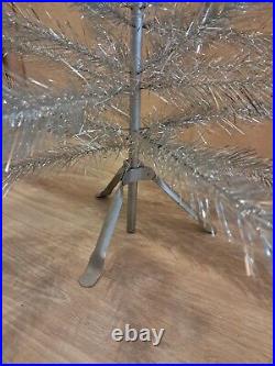 CHRISTMAS. SILVER FIR-TREE. Vintage Artificial Aluminum. CHRISTMAS TREE USSR