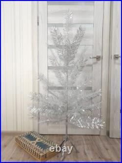 CHRISTMAS. SILVER FIR-TREE. Vintage Artificial Aluminum. CHRISTMAS TREE USSR