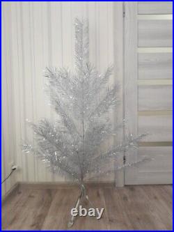 CHRISTMAS. SILVER FIR-TREE. Vintage Artificial Aluminum. CHRISTMAS TREE USSR