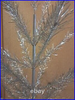 CHRISTMAS. SILVER FIR-TREE. Vintage Artificial Aluminum. CHRISTMAS TREE USSR