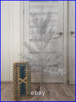 CHRISTMAS. SILVER FIR-TREE. Vintage Artificial Aluminum. CHRISTMAS TREE USSR