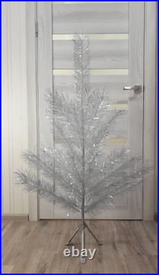 CHRISTMAS. SILVER FIR-TREE. Vintage Artificial Aluminum. CHRISTMAS TREE USSR