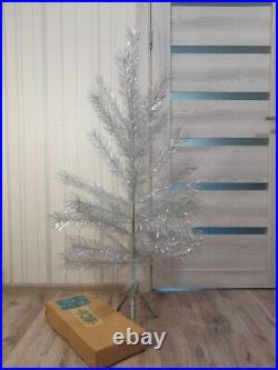 CHRISTMAS. SILVER FIR-TREE. Vintage Artificial Aluminum. CHRISTMAS TREE USSR