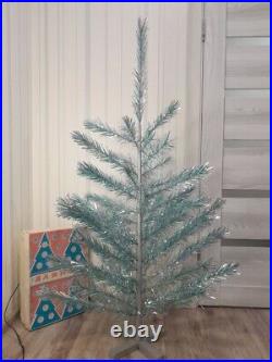 CHRISTMAS. SILVER FIR-TREE. Vintage Artificial Aluminum. CHRISTMAS TREE USSR