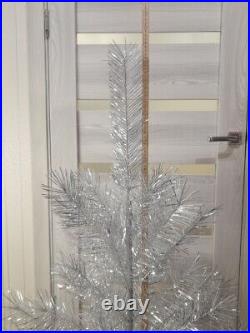 CHRISTMAS. SILVER FIR-TREE. Vintage Artificial Aluminum. CHRISTMAS TREE USSR