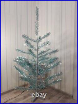 CHRISTMAS. SILVER FIR-TREE. Vintage Artificial Aluminum. CHRISTMAS TREE USSR