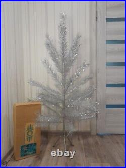 CHRISTMAS. SILVER FIR-TREE. Vintage Artificial Aluminum. CHRISTMAS TREE USSR