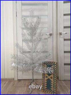 CHRISTMAS. SILVER FIR-TREE. Vintage Artificial Aluminum. CHRISTMAS TREE USSR