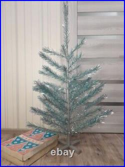 CHRISTMAS. SILVER FIR-TREE. Vintage Artificial Aluminum. CHRISTMAS TREE USSR