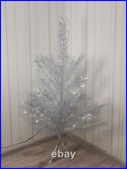 CHRISTMAS. SILVER FIR-TREE. Vintage Artificial Aluminum. CHRISTMAS TREE USSR