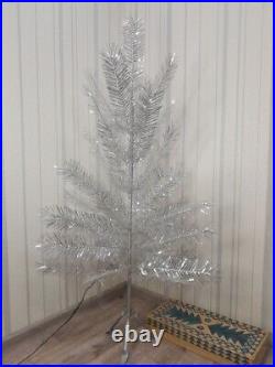 CHRISTMAS. SILVER FIR-TREE. Vintage Artificial Aluminum. CHRISTMAS TREE USSR