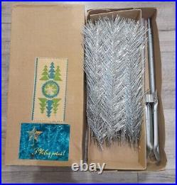 CHRISTMAS. SILVER FIR-TREE. Vintage Artificial Aluminum. CHRISTMAS TREE USSR