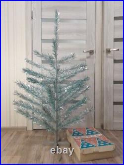 CHRISTMAS. SILVER FIR-TREE. Vintage Artificial Aluminum. CHRISTMAS TREE USSR