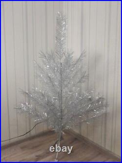 CHRISTMAS. SILVER FIR-TREE. Vintage Artificial Aluminum. CHRISTMAS TREE USSR