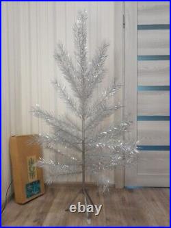 CHRISTMAS. SILVER FIR-TREE. Vintage Artificial Aluminum. CHRISTMAS TREE USSR