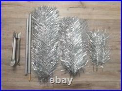 CHRISTMAS. SILVER FIR-TREE. Vintage Artificial Aluminum. CHRISTMAS TREE USSR