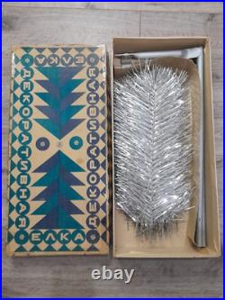 CHRISTMAS. SILVER FIR-TREE. Vintage Artificial Aluminum. CHRISTMAS TREE USSR