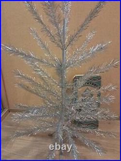 CHRISTMAS. SILVER FIR-TREE. Vintage Artificial Aluminum. CHRISTMAS TREE USSR