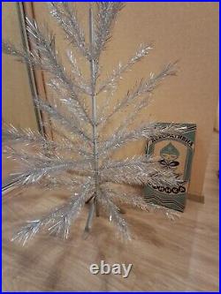 CHRISTMAS. SILVER FIR-TREE. Vintage Artificial Aluminum. CHRISTMAS TREE USSR