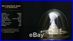 CHRISTMAS TRAIN Tree 5 Oz Silver Coin 50$. Canada 2020