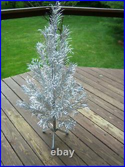 COLLECTOR VTG 4 FT RETRO SILVER STAINLESS Aluminum Specialty ALUMINUM XMAS TREE