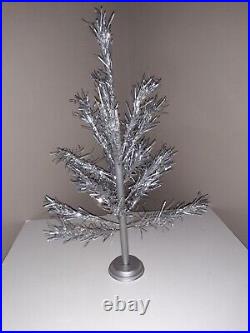 COMPLETE Antique Taper Aluminum Christmas Tree 2 ft with Original Box & Sleeves