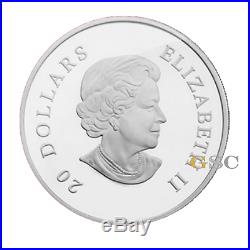 Canada 2011 20$ Crystal snowflake christmas tree swarovski 1oz fine silver coin