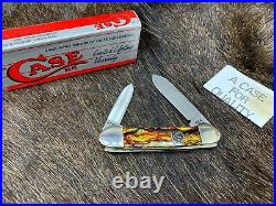Case XX 1989 Centennial CT2131 Canoe Knife Christmas Tree Handles Mint Box 50A