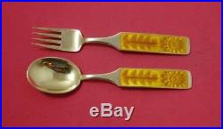 Christmas Theme by Michelsen Sterling Silver Fork Spoon Set 1967 withStar and Tree