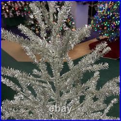 Christmas Tinsel 5-Foot Tree Plastic Home Decor Vintage-Look Retro Ytm225