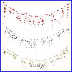 Christmas Tree Berry Pearl Bead Garland Decoration 1.2 meters (Choose Colour)