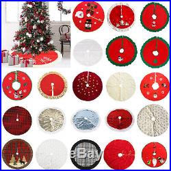 Christmas Tree Skirt Floor Mat Aprons Round Carpet Xmas Home Party Decorations