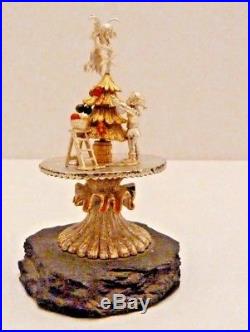Christopher Nigel Lawrence Woodland Christmas Tree In Sterling Silver & Gilt