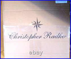 Christopher Radko Silver Stellar Christmas Tree Topper Star Poland New in Box