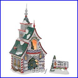 Dept. 56 North Pole Village RUDOLPH'S SILVER & GOLD TREE TOPPERS Set Of 2