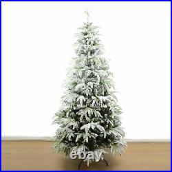 Designer Artificial Christmas Tree Snow Covered Xmas Decorations Home 7ft 210cm