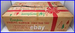 EVERGLEAM DELUXE 94 BRANCH STAINLESS ALUMINUM 6 FT CHRISTMAS TREE WithSTAND READ