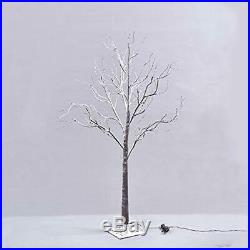 Ecolinear Prelit Snow Tree 48 LEDs Light Silver Twig Warm White Branches 4 Home
